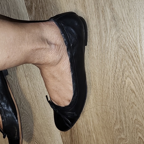 AGL BLACK MADE IN ITALY REAL LEATHER BALLET FLATS EUC EU39 - Picture 2 of 11